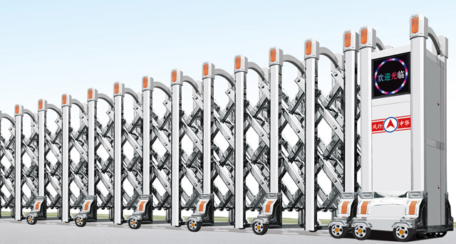 不锈钢电动伸缩门王者五号